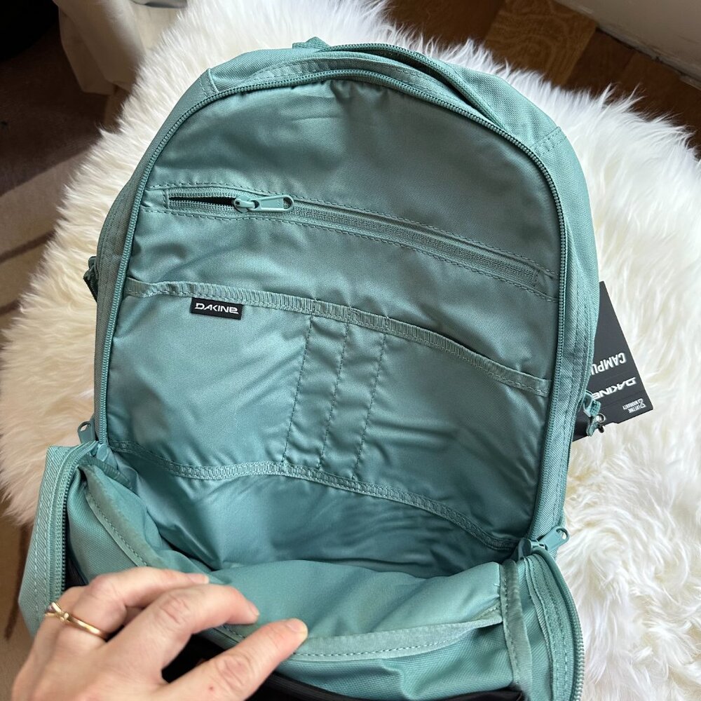 DAKINE {NWT} Campus 25 L Backpack | "Trellis" blue-green - Picture 11 of 11